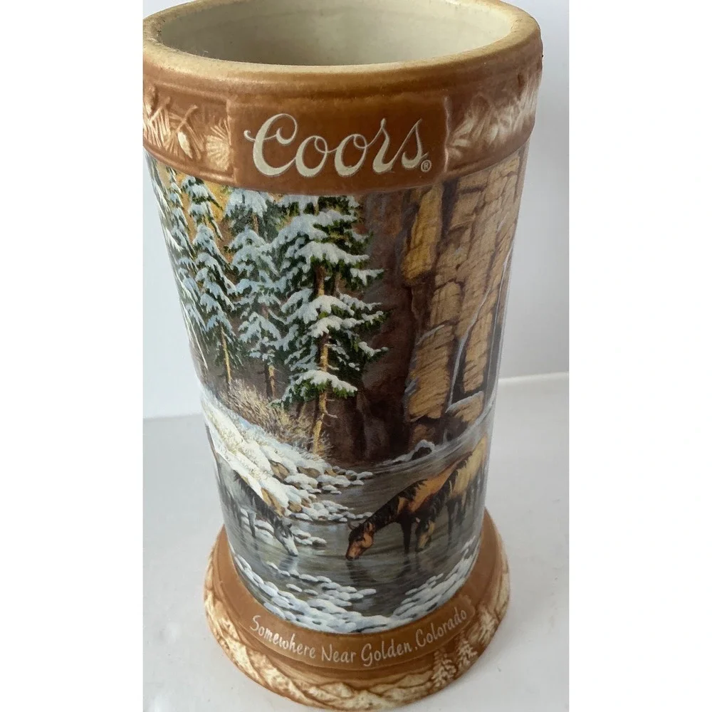 Coors Y2K Collector Stein Somewhere Near Golden‎ CO Persis Clayton Weirs 2005